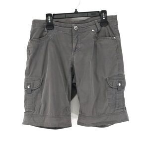 Kuhl Splash 11" Cargo Shorts Women's Size 12 Gray Outdoor Travel Hiking Casual